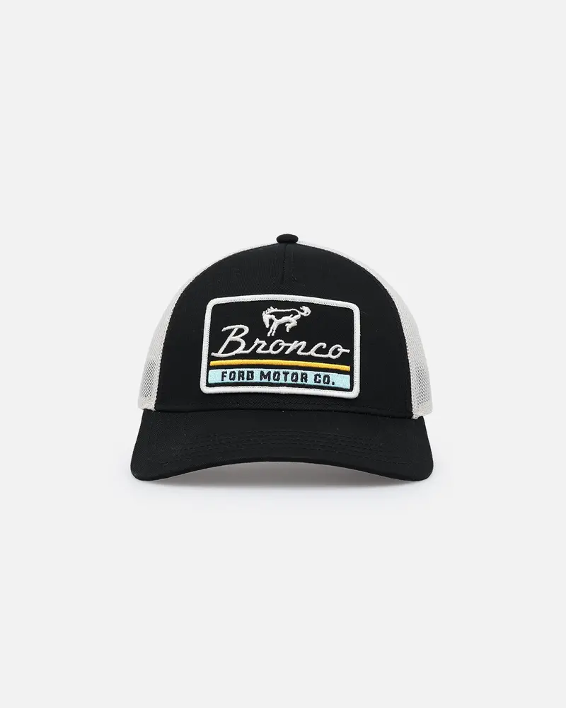American Needle Twill Valin Patch Trucker Snapback Ivory/Black 1