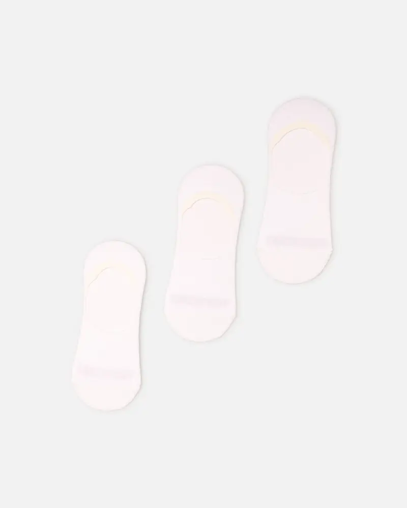 American Thrift Classic No Show Socks 3 Pack White 1