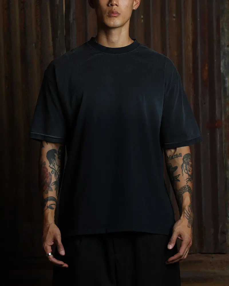 American Thrift Short Sleeve T-Shirt Washed Black 1