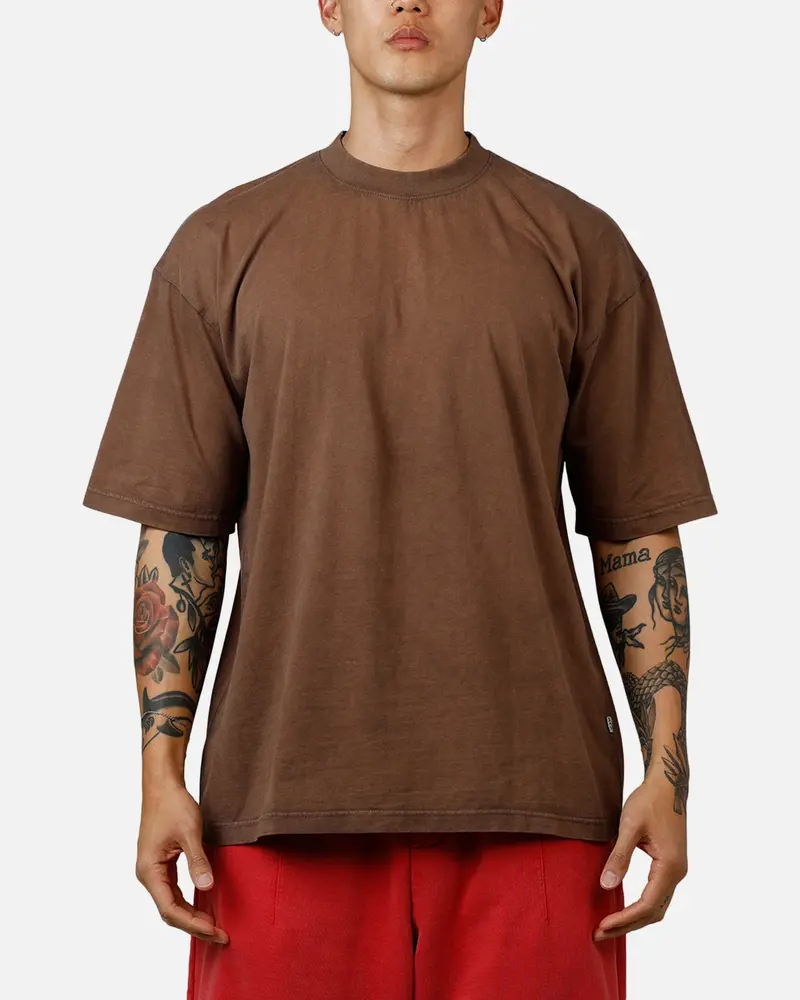 American Thrift Short Sleeve T-Shirt Washed Brown 1
