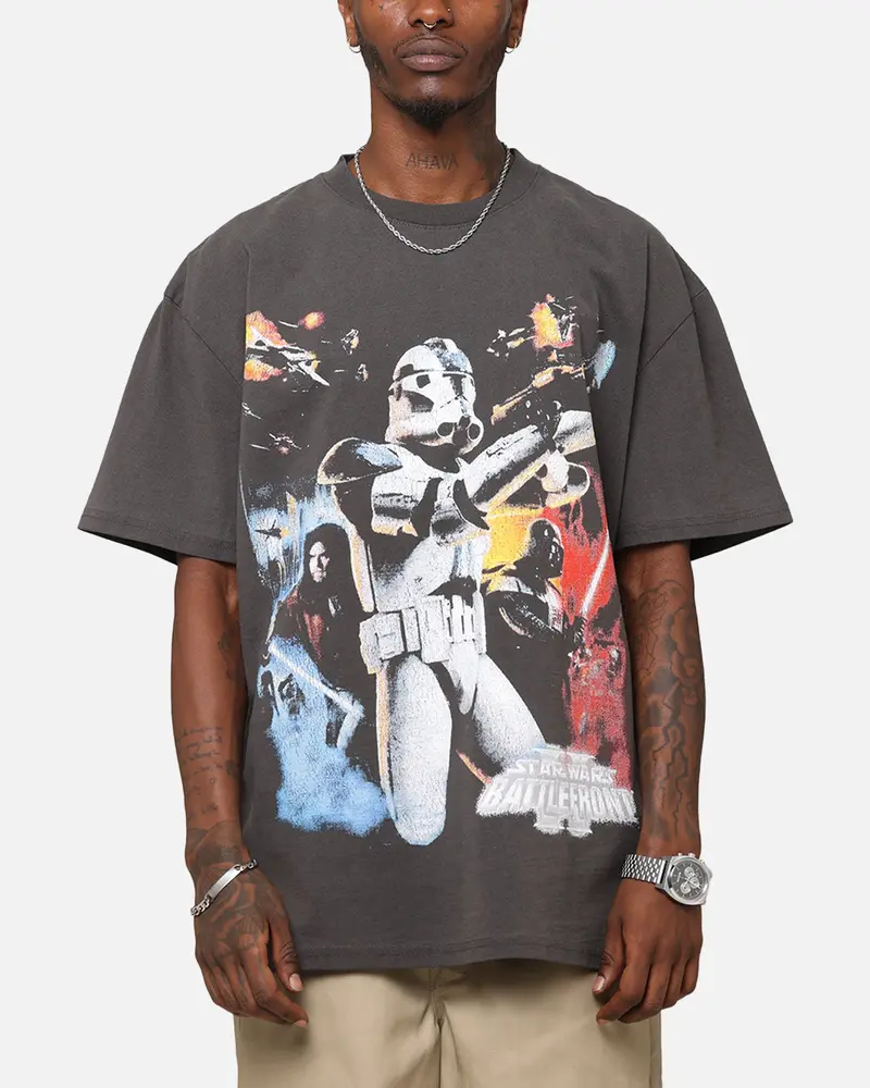 American Thrift Star Wars Battlefront 2 Heavy T-Shirt Black Wash 1