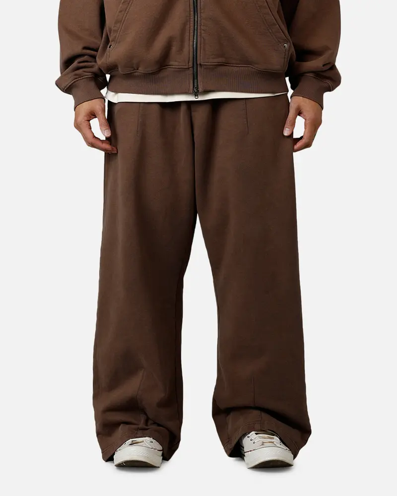 American Thrift Wide Leg Pants Washed Brown 1