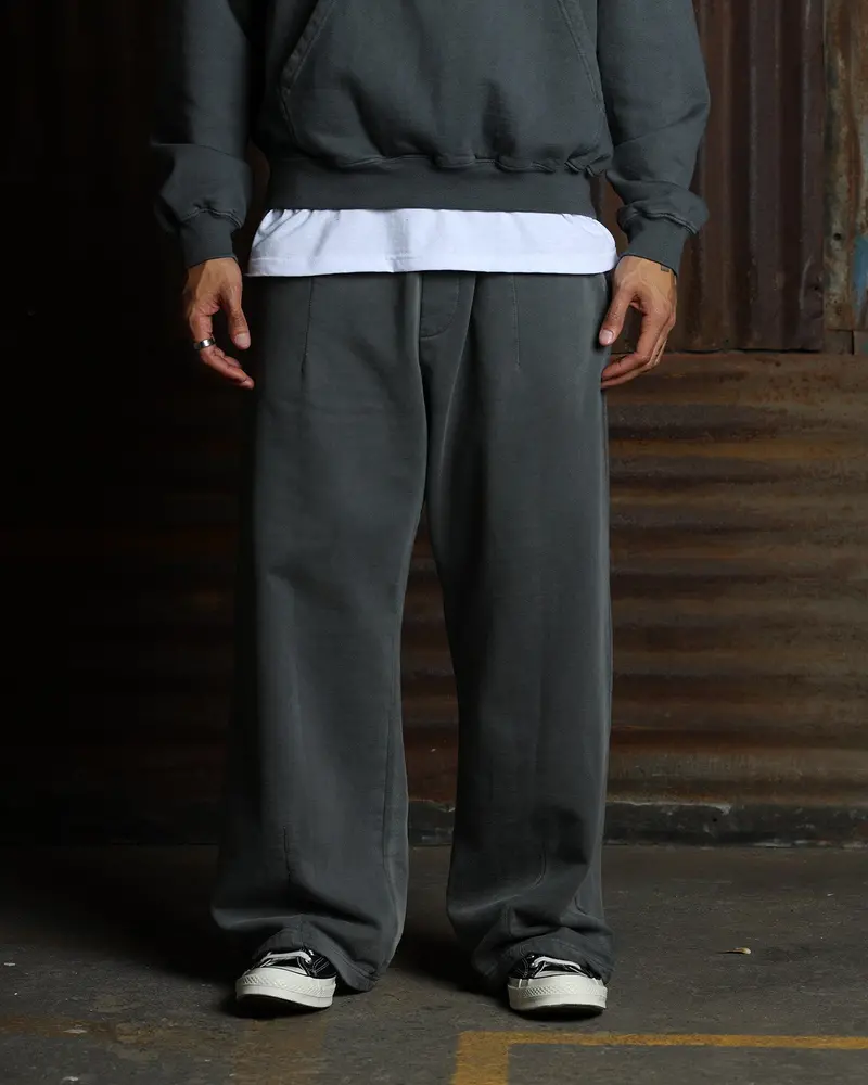American Thrift Wide Leg Pants Washed Charcoal 1