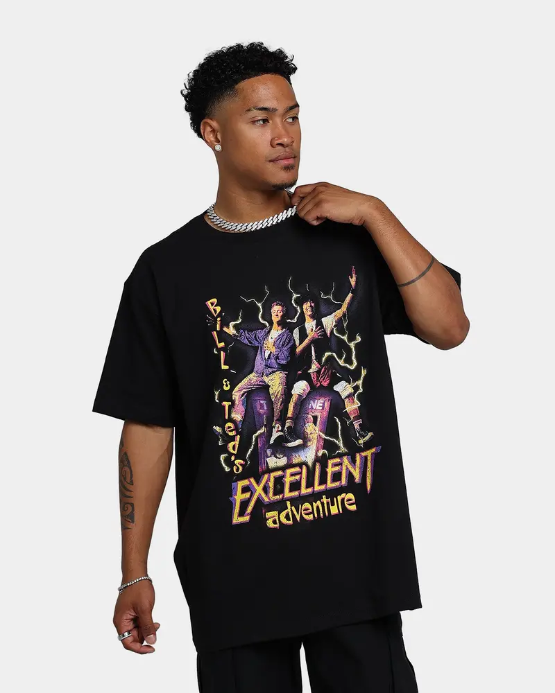 American Thrift X Bill & Ted Excellent Adventure T-Shirt Black 1