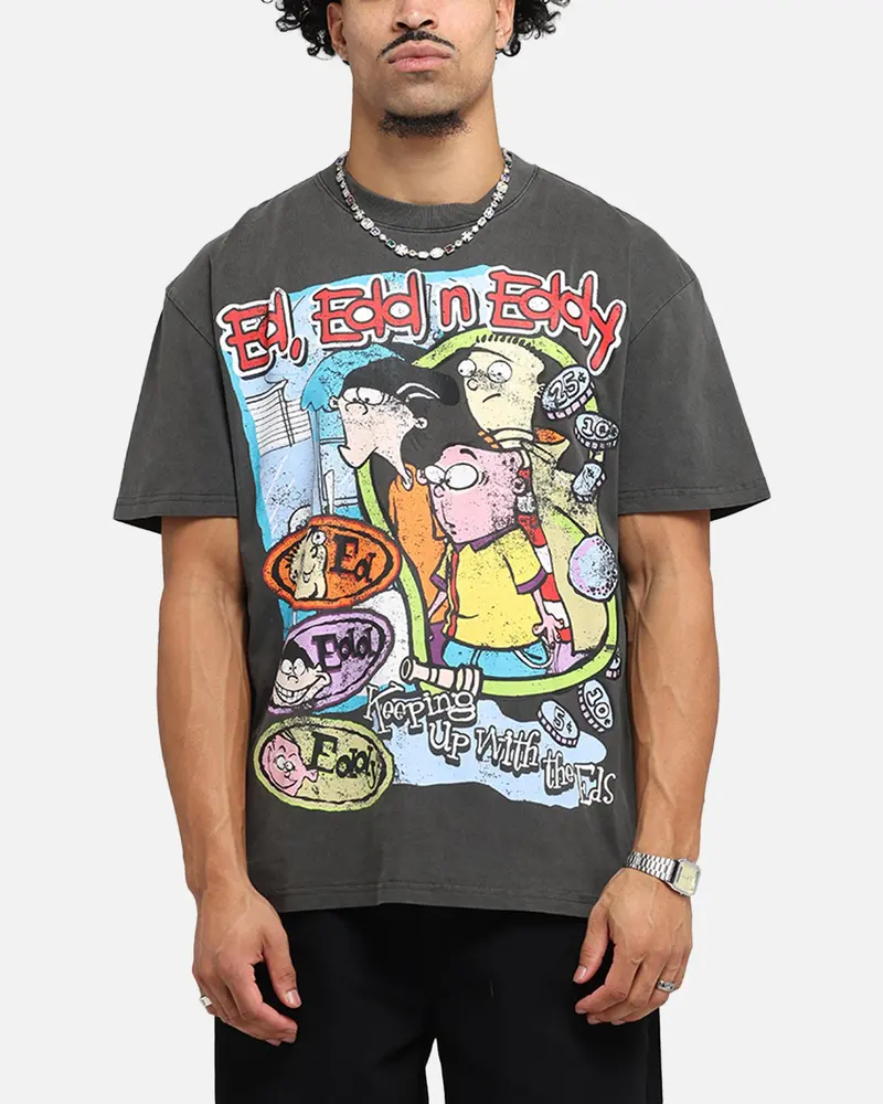 American Thrift X Cartoon Network Ed Edd N Eddy Heavy T-Shirt Black Wash 1
