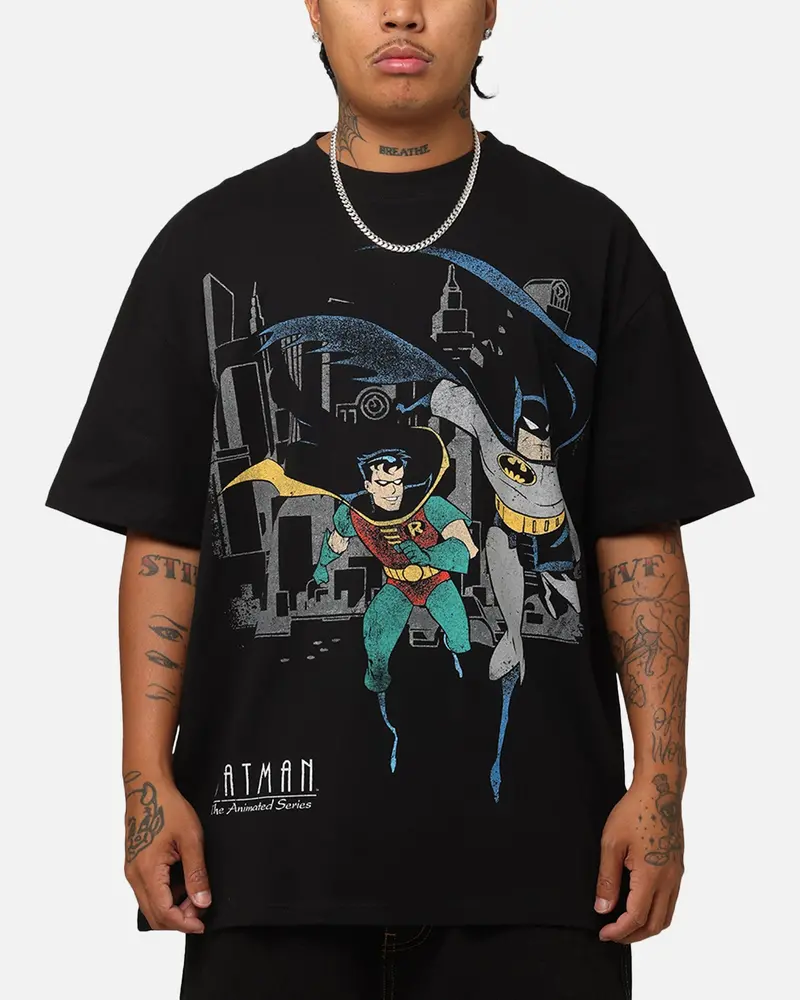 American Thrift X Dc 1992 Batman And Robin Heavy T-Shirt Black 1