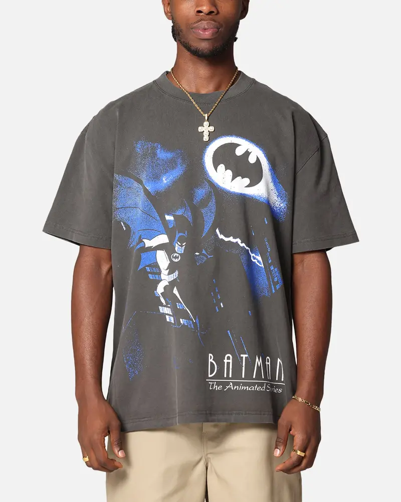 American Thrift X Dc Batman The Animated Series Heavy T-Shirt Black Wash 1