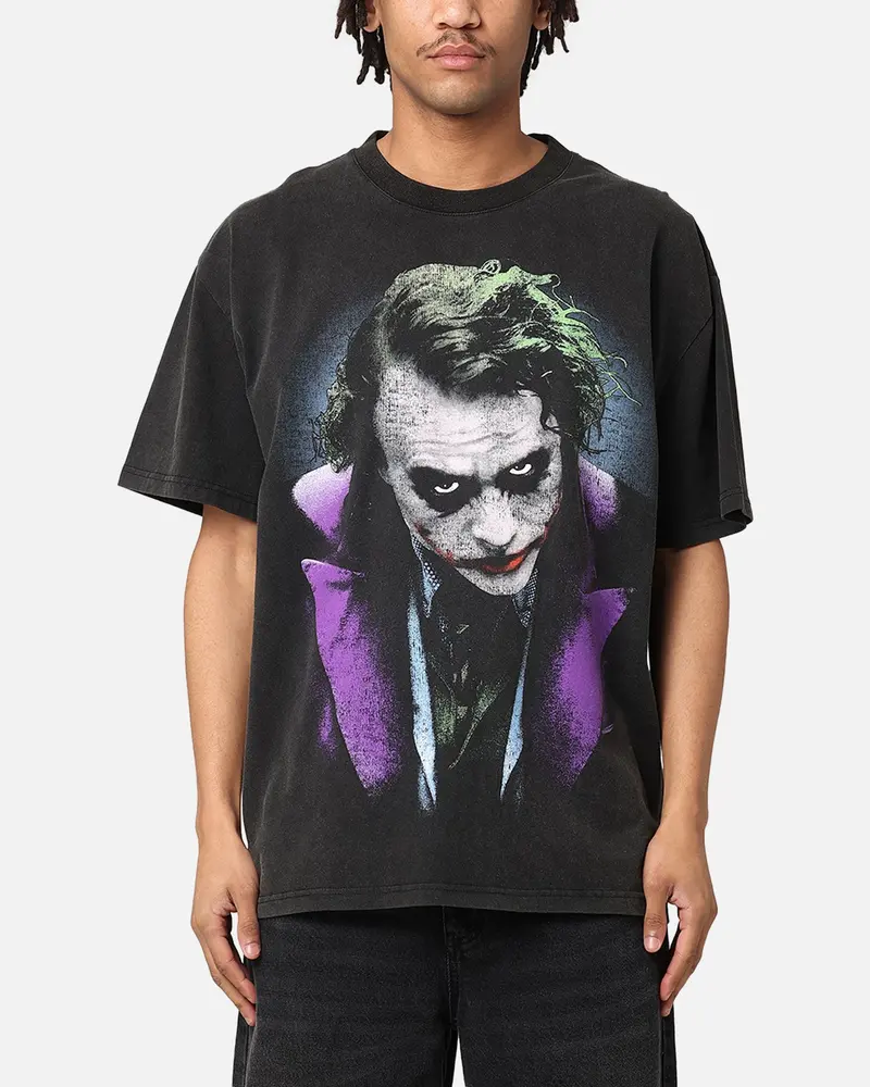 American Thrift X Dc Batman The Joker Magic Trick Heavy T-Shirt Vintage Black 1