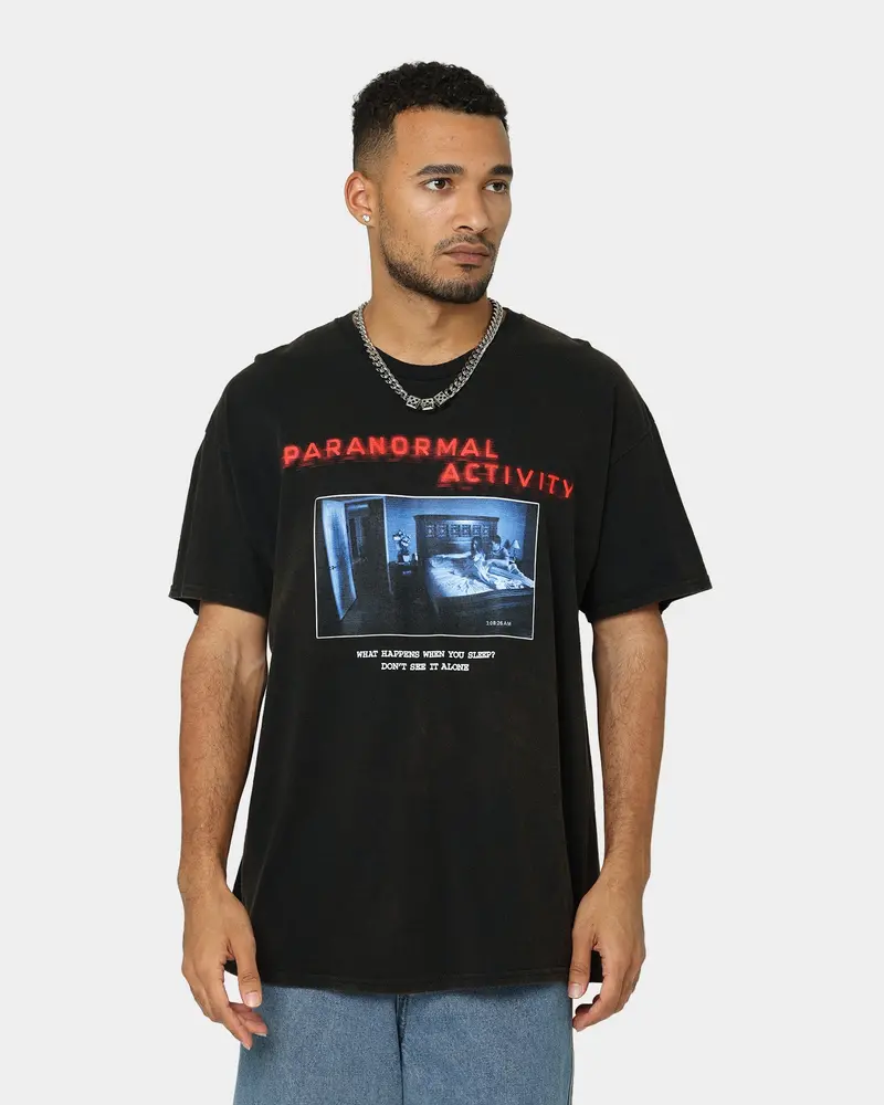American Thrift X Paranormal Activity Paranormal Activity Vintage T-Shirt Black Wash 1