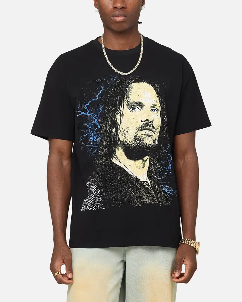 American Thrift X The Lord Of The Rings Aragorn Heavy T-Shirt Black 1