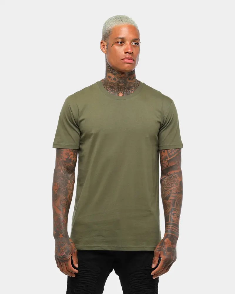 As Colour Plain Staple T-Shirt Army Green 1
