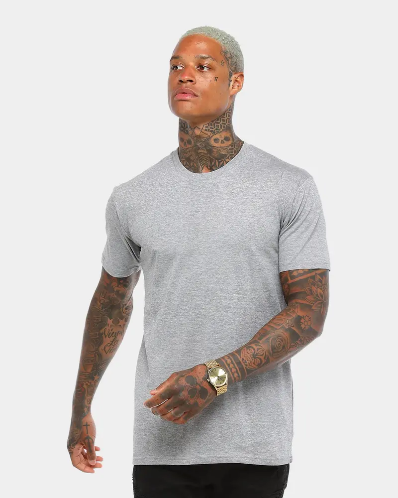 As Colour Plain Staple T-Shirt Grey 1