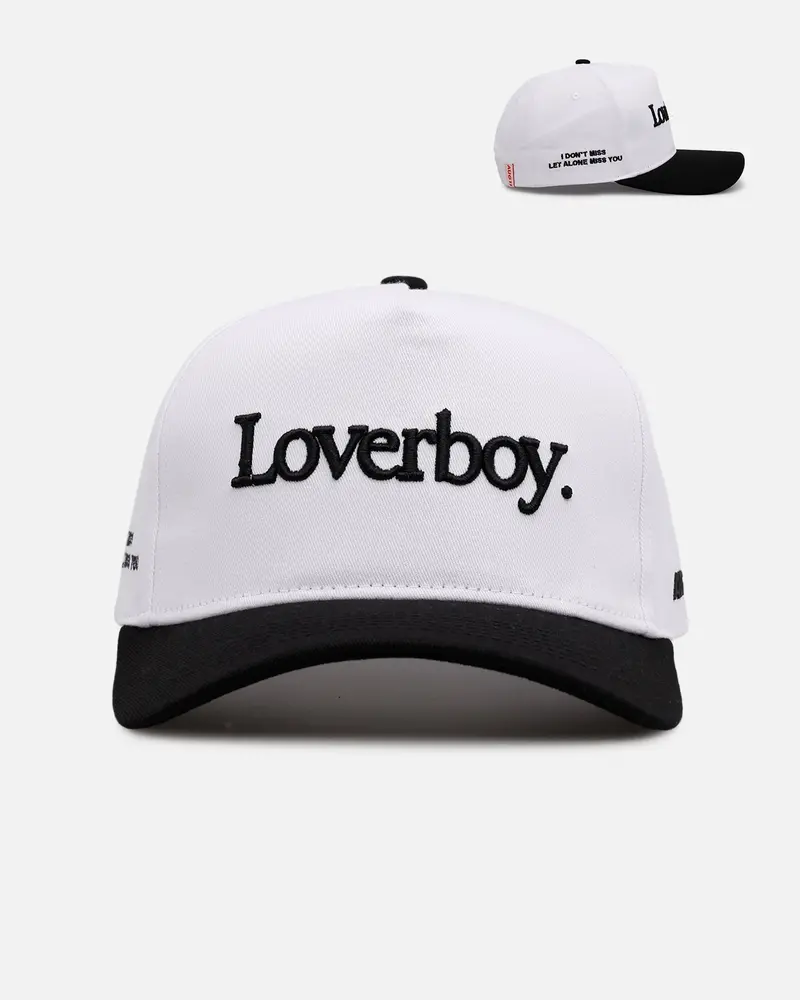 Aug11 Loverboy Snapback White/Black 1