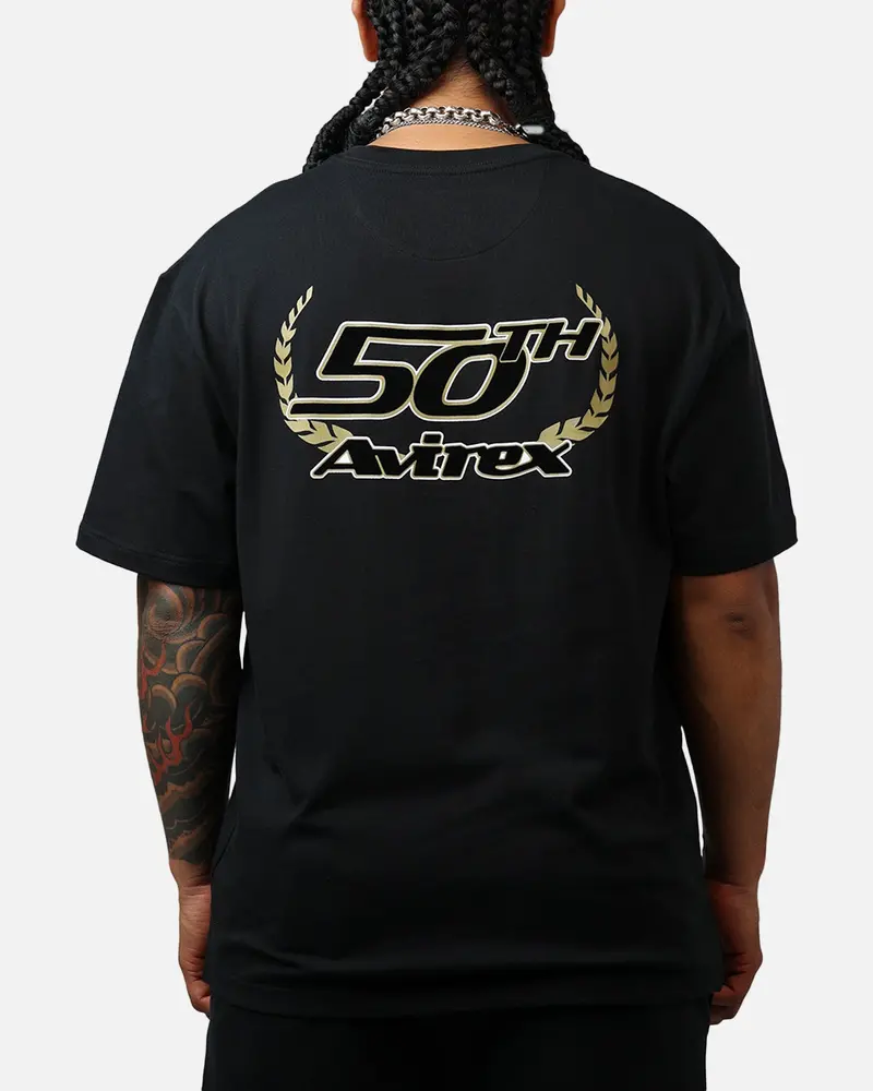 Avirex Gold T-Shirt Black/Gold 1