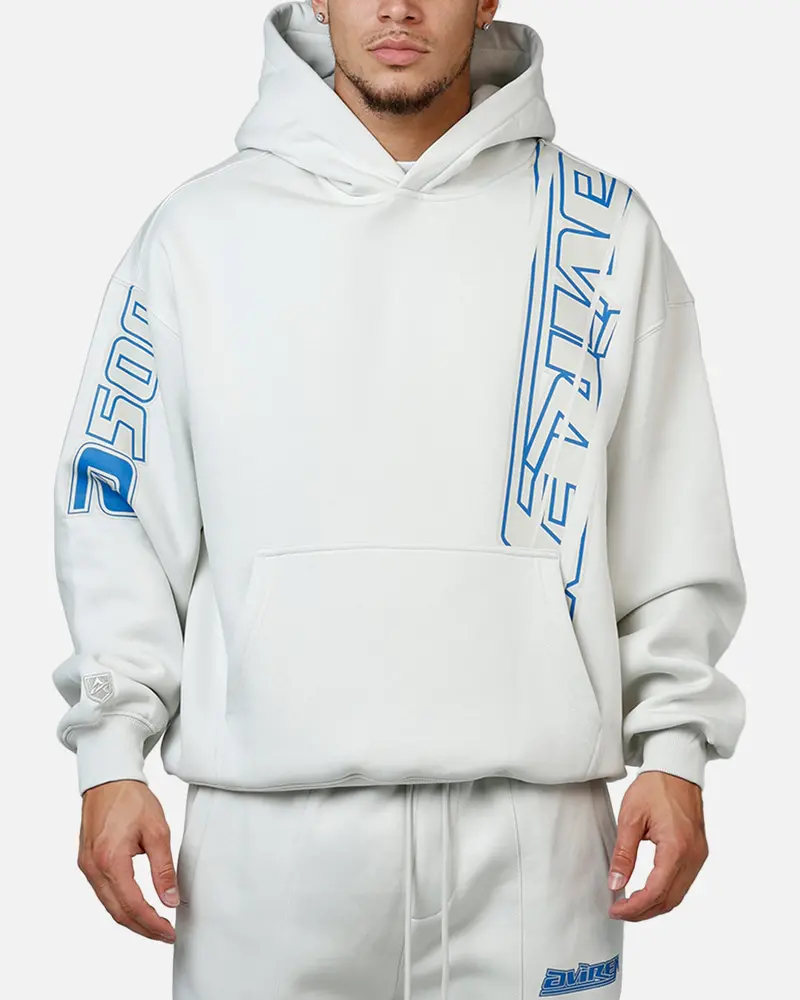 Avirex Spider Racer Hoodie Grey 1