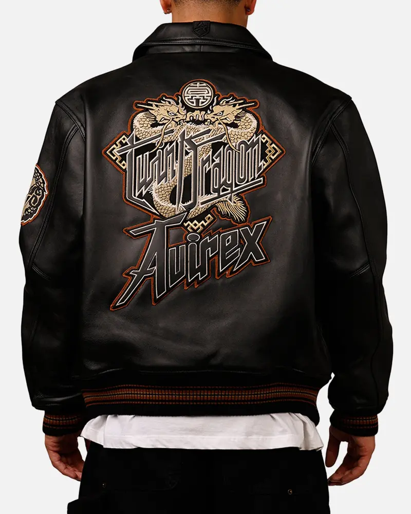 Avirex Twin Dragon Jacket Black 1