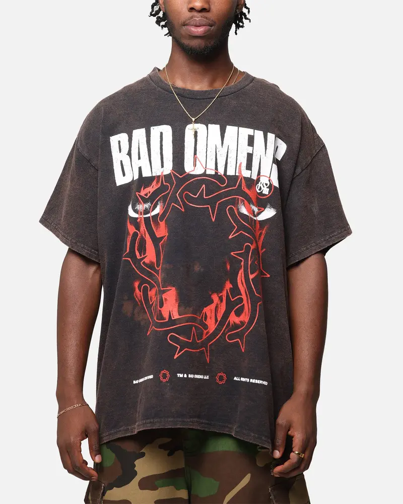 Bad Omens Flame Symbol T-Shirt Black Vintage 1