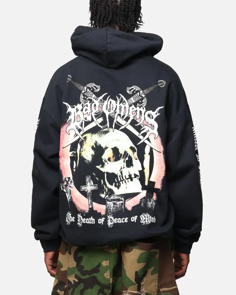 Bad Omens Skull Grave Hoodie Black 1