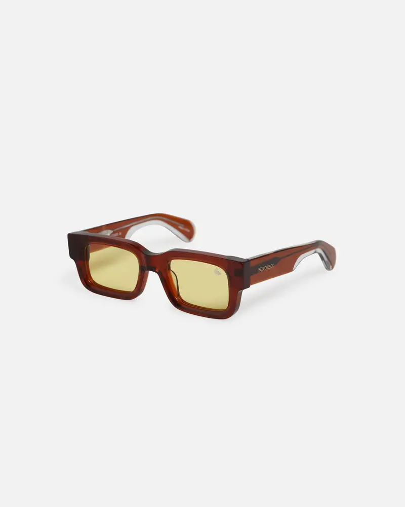 Belvior & Co Arlo Sunglasses Tan/Yellow 1