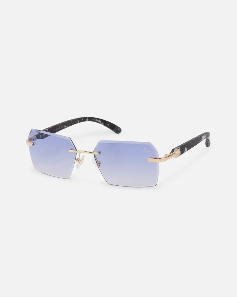 Belvoir & Co X Culture Kings Kennedy Sunglasses Blue/Gold/Black 1