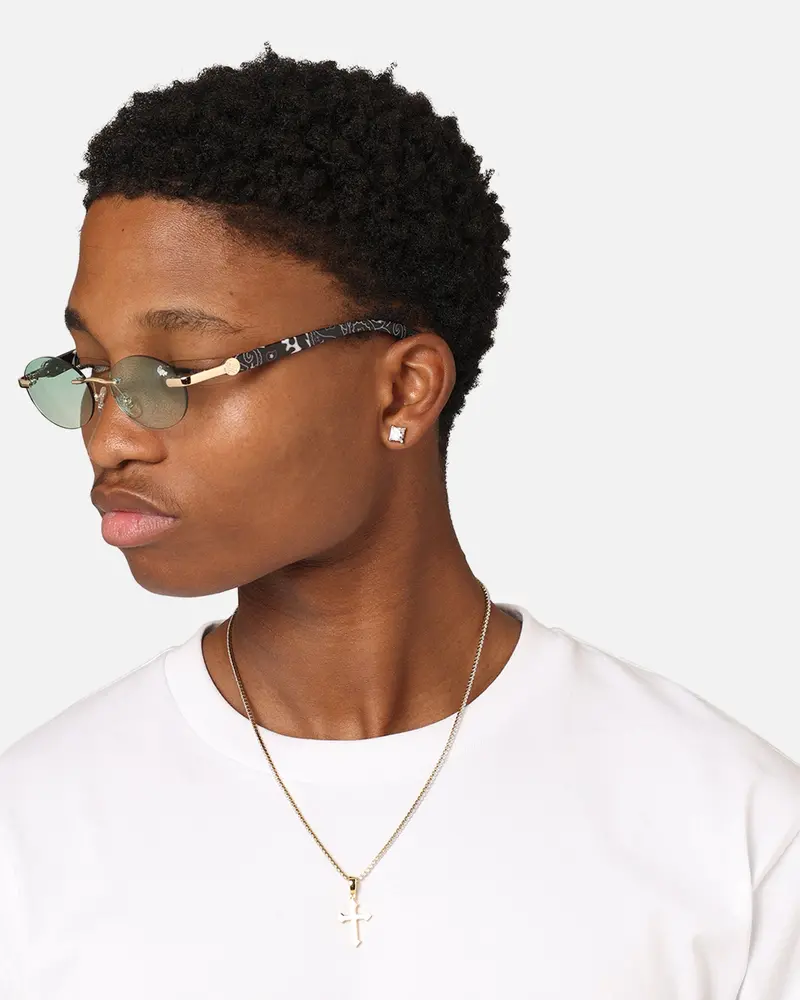 Belvoir & Co X Culture Kings Sancho Sunglasses Green/Gold/Black 1