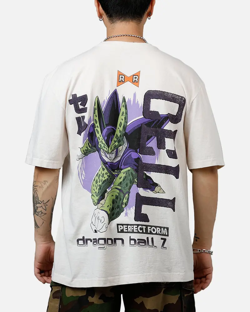 Bioworld Dragon Ball Z Perfect Cell T-Shirt Off White 1
