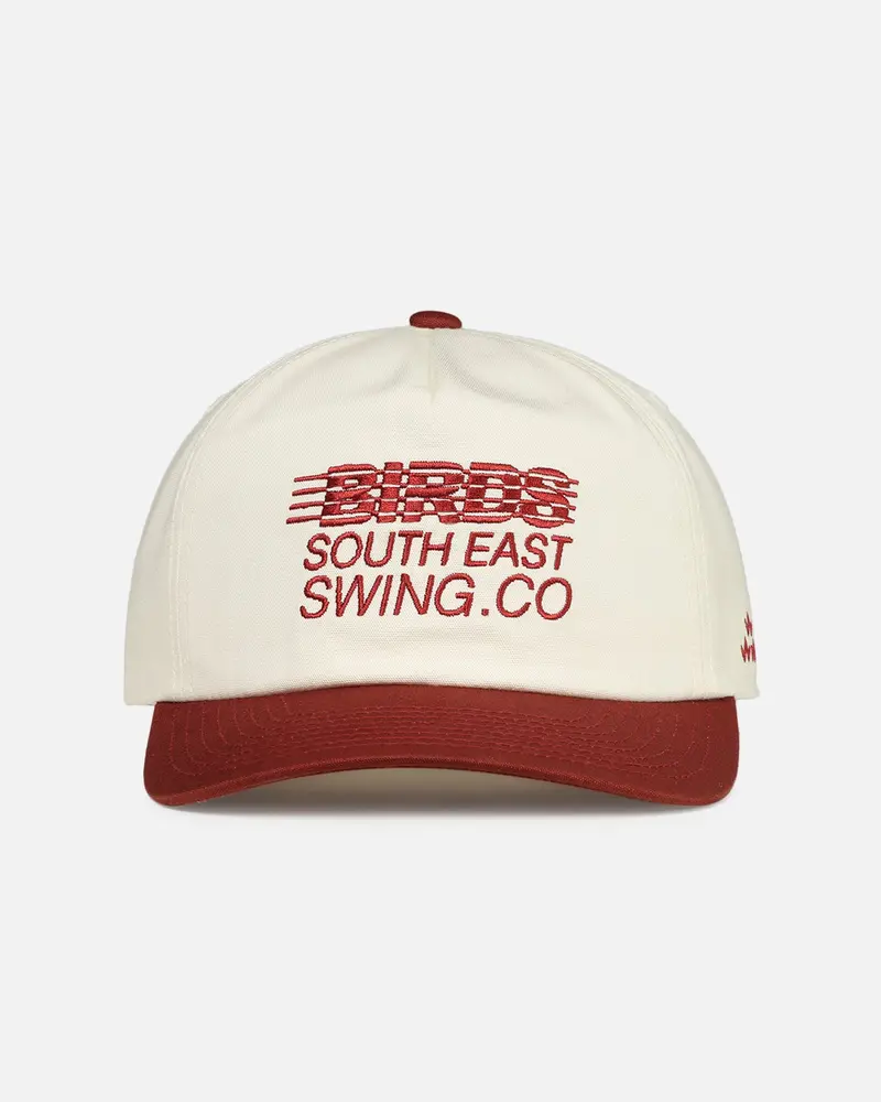 Birds Of Condor South East Panel Snapback Off White/Red 1