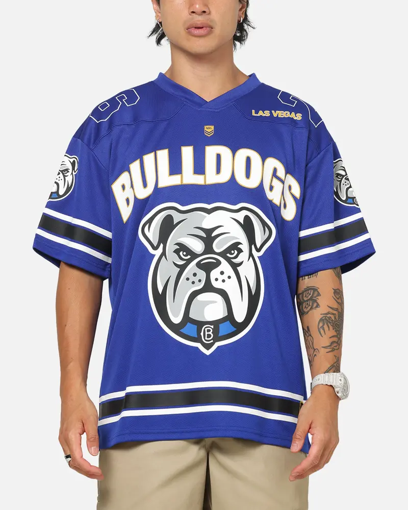 Bleacher Athletic Canterbury-Bankstown Bulldogs Nrl Vegas Round 2026 Jersey Blue 1