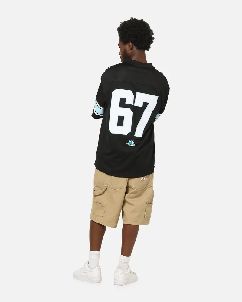 Bleacher Athletic Cronulla-Sutherland Sharks Nrl Gridiron Mesh Jersey Official Team Color 4