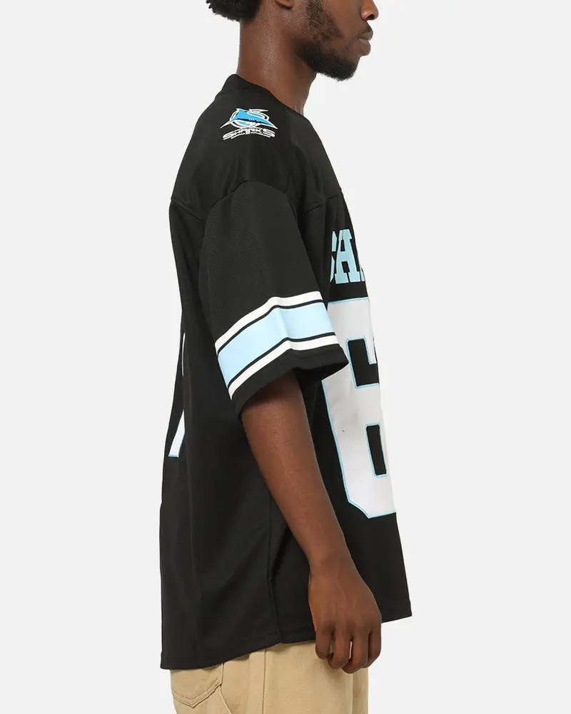 Bleacher Athletic Cronulla-Sutherland Sharks Nrl Gridiron Mesh Jersey Official Team Color 5