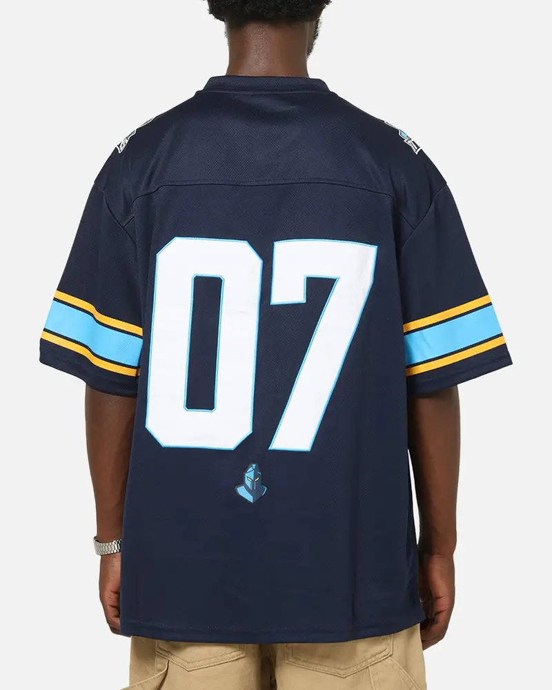 Bleacher Athletic Gold Coast Titans Nrl Gridiron Mesh Jersey Official Team Color 2