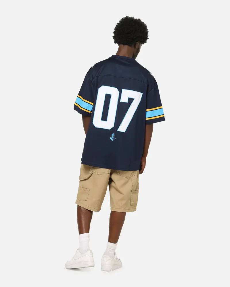 Bleacher Athletic Gold Coast Titans Nrl Gridiron Mesh Jersey Official Team Color 4