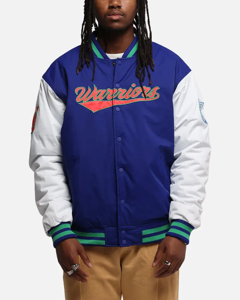 Bleacher Athletic New Zealand Warriors Nrl 1908 Baseball Varsity Jacket Official Team Colour 1