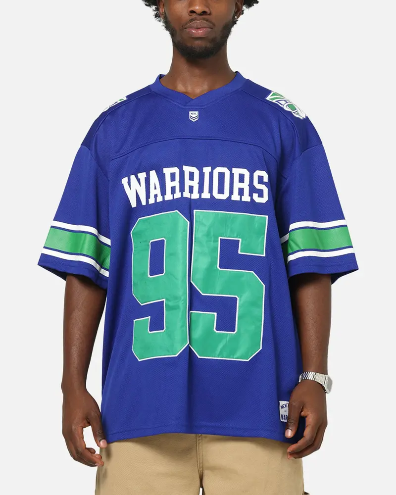 Bleacher Athletic New Zealand Warriors Nrl Gridiron Mesh Jersey Official Team Color 1
