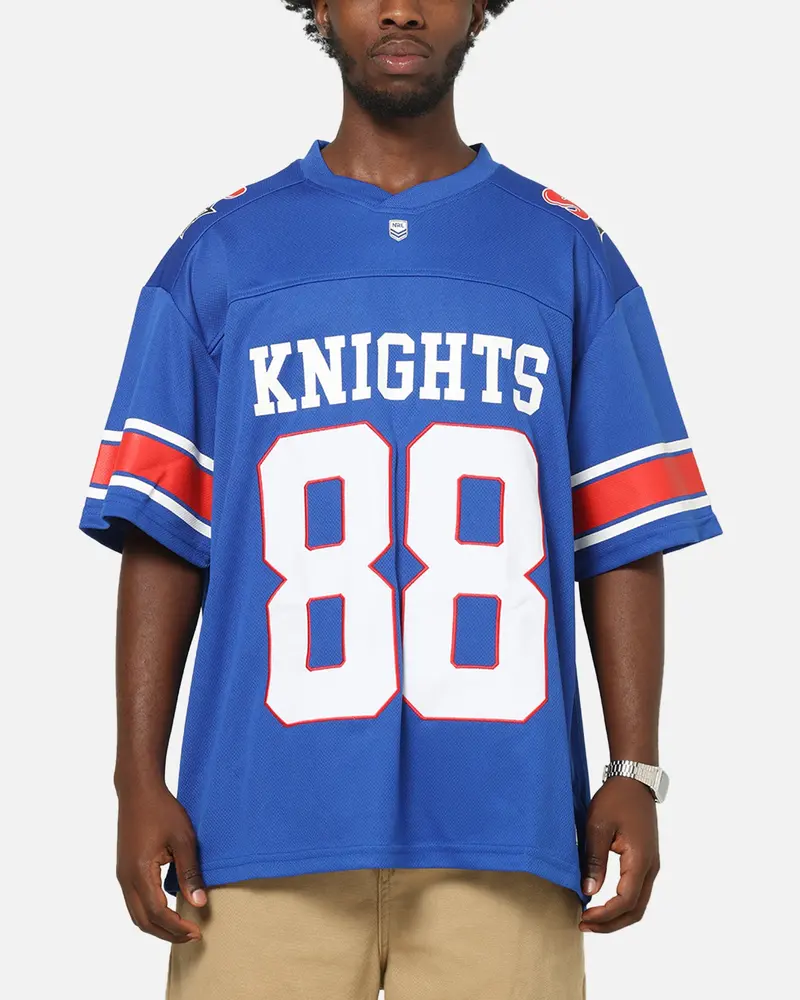 Bleacher Athletic Newcastle Knights Nrl Gridiron Mesh Jersey Official Team Color 1