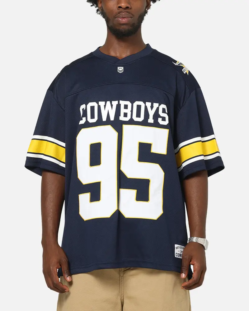 Bleacher Athletic North Queensland Cowboys Nrl Gridiron Mesh Jersey Official Team Color 1