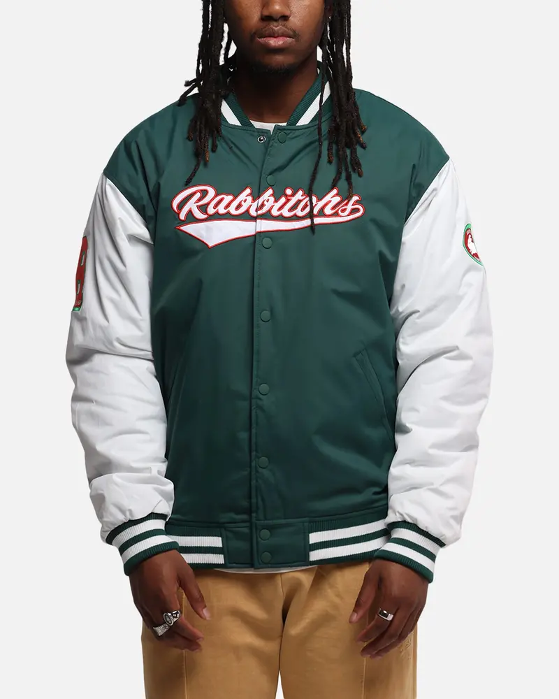 Bleacher Athletic South Sydney Rabbitohs Nrl 1908 Baseball Varsity Jacket Official Team Colour 1