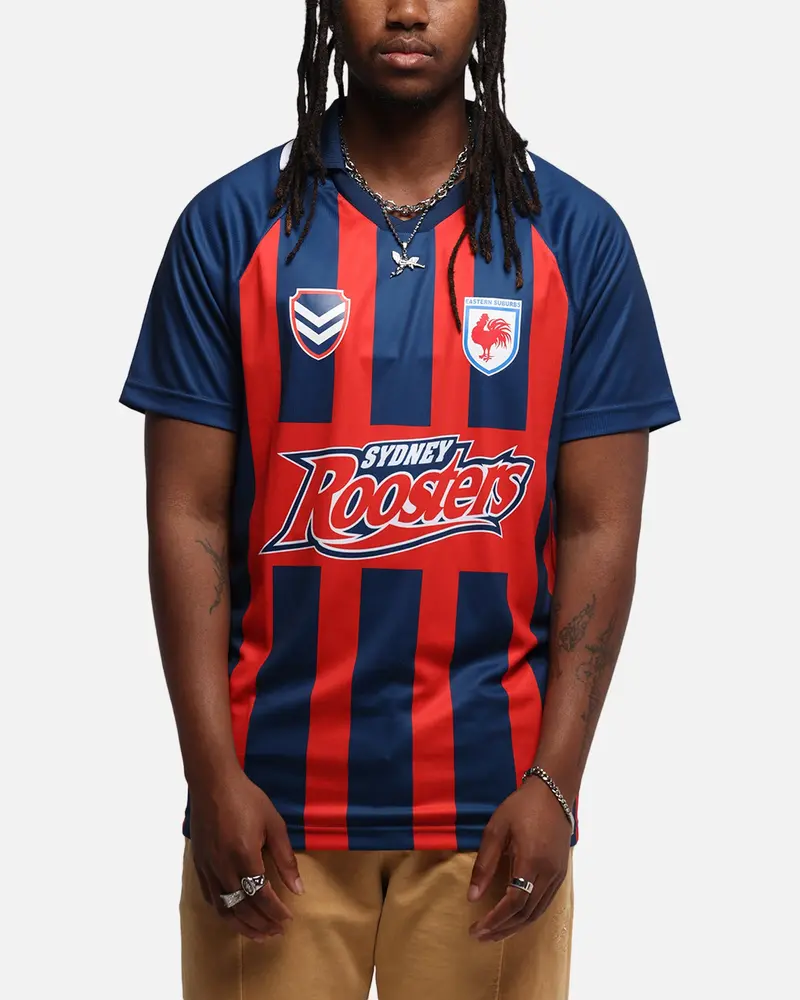 Bleacher Athletic Sydney Roosters Nrl 1908 Collared T-Shirt Official Team Colour 1