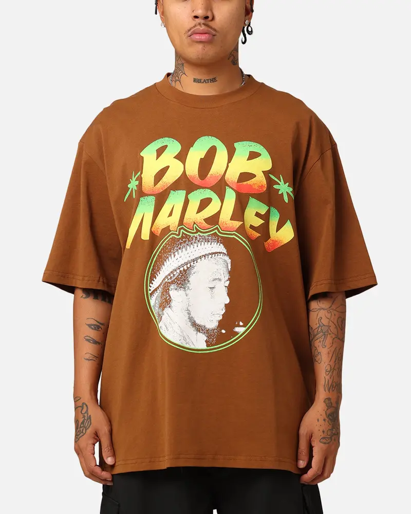 Bob Marley Bob Who You Are Exodus T-Shirt Chocolate 1