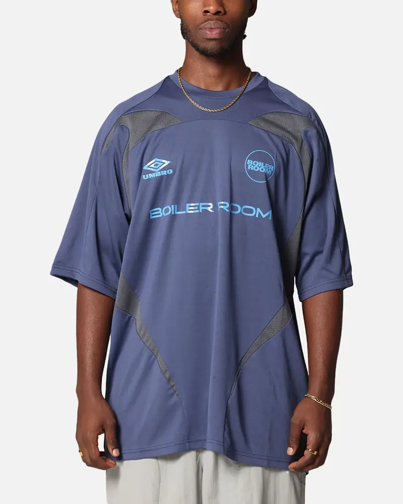 Boiler Room X Umbro Football Jersey T-Shirt Blue 1