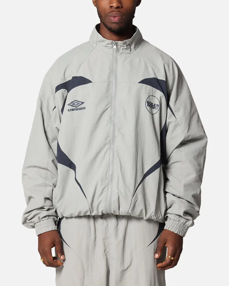 Boiler Room X Umbro Shell Track Jacket Grey 1