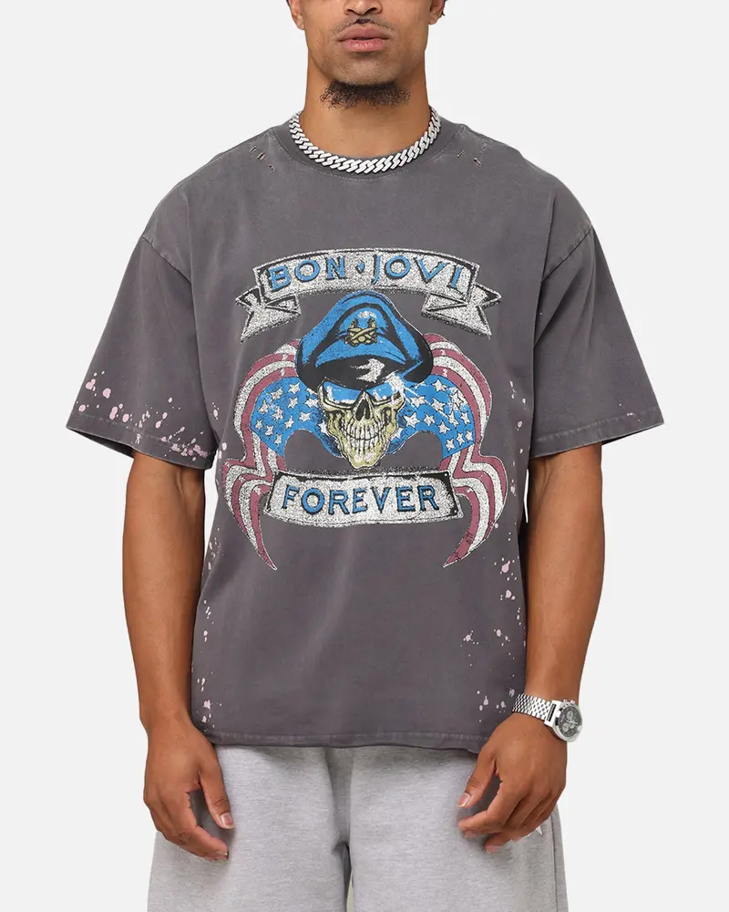 Bon Jovi Forever T-Shirt Washed Black 1