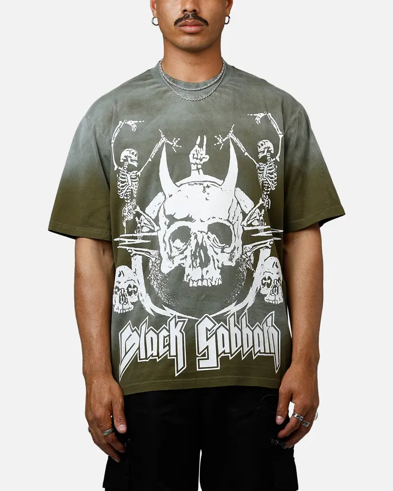 Bravado Black Sabbath Hem T-Shirt Washed Black 1