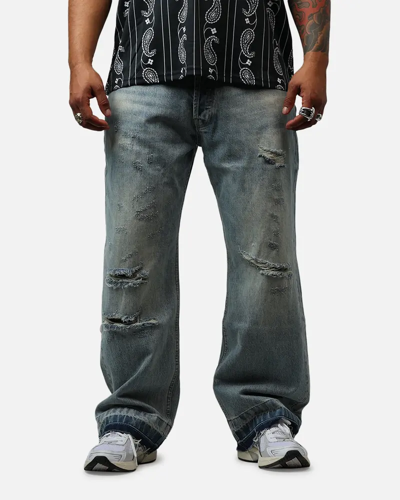 Bravest Baggy Denim Jeans Light Blue Wash 1