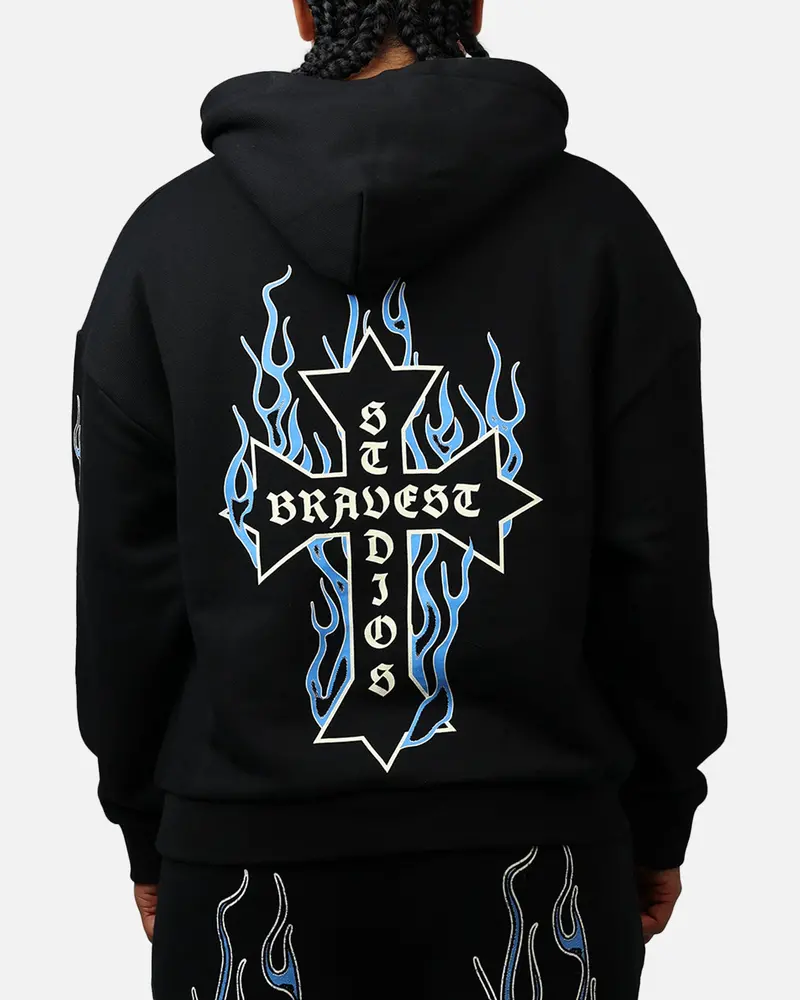 Bravest Eternal Hoodie Black/Blue 1