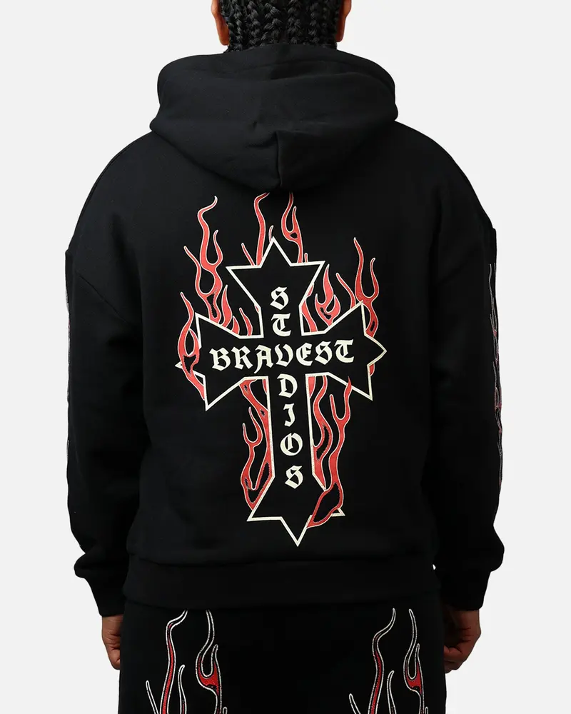 Bravest Eternal Hoodie Black/Red 1