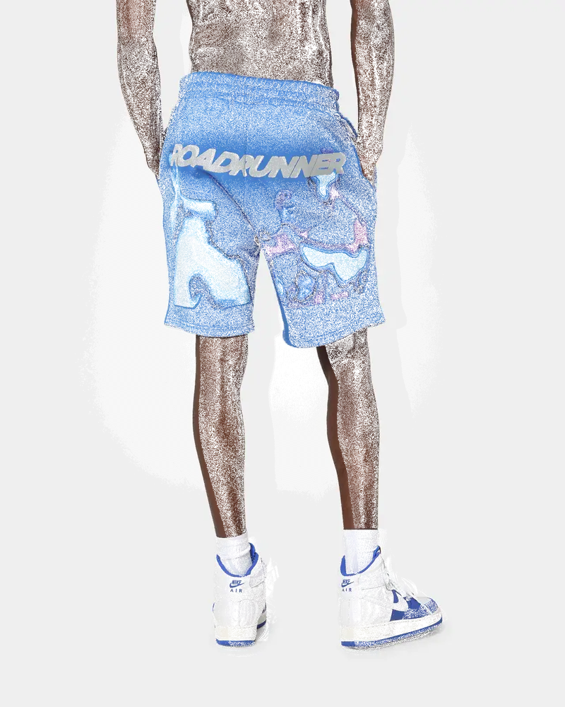 Brockhampton Alien French Terry Shorts Royal Blue 1