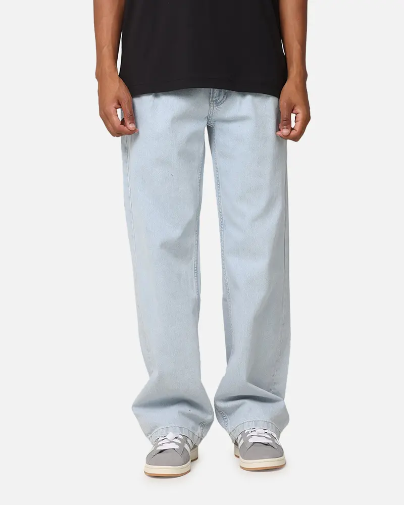 Calvin Klein 90'S Loose Pleated Jeans Light Blue 1