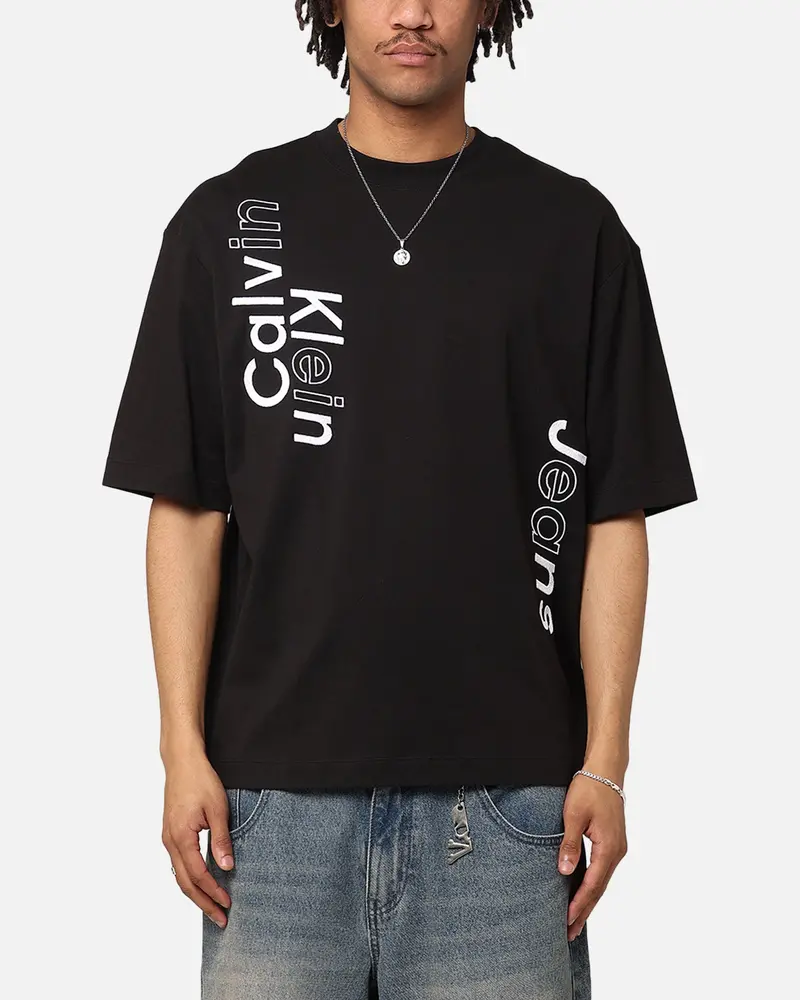 Calvin Klein Blocking Graphic T-Shirt Black 1