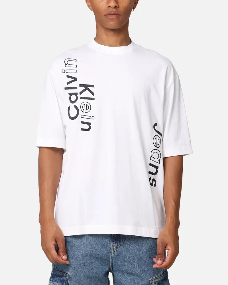 Calvin Klein Blocking Graphic T-Shirt Bright White 1
